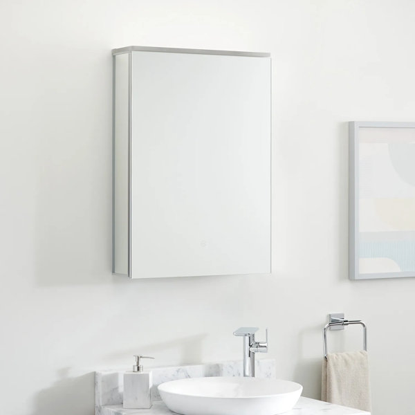 Signature Hardware 53" Pallas Lighted Medicine Cabinet with Tunable LED ...